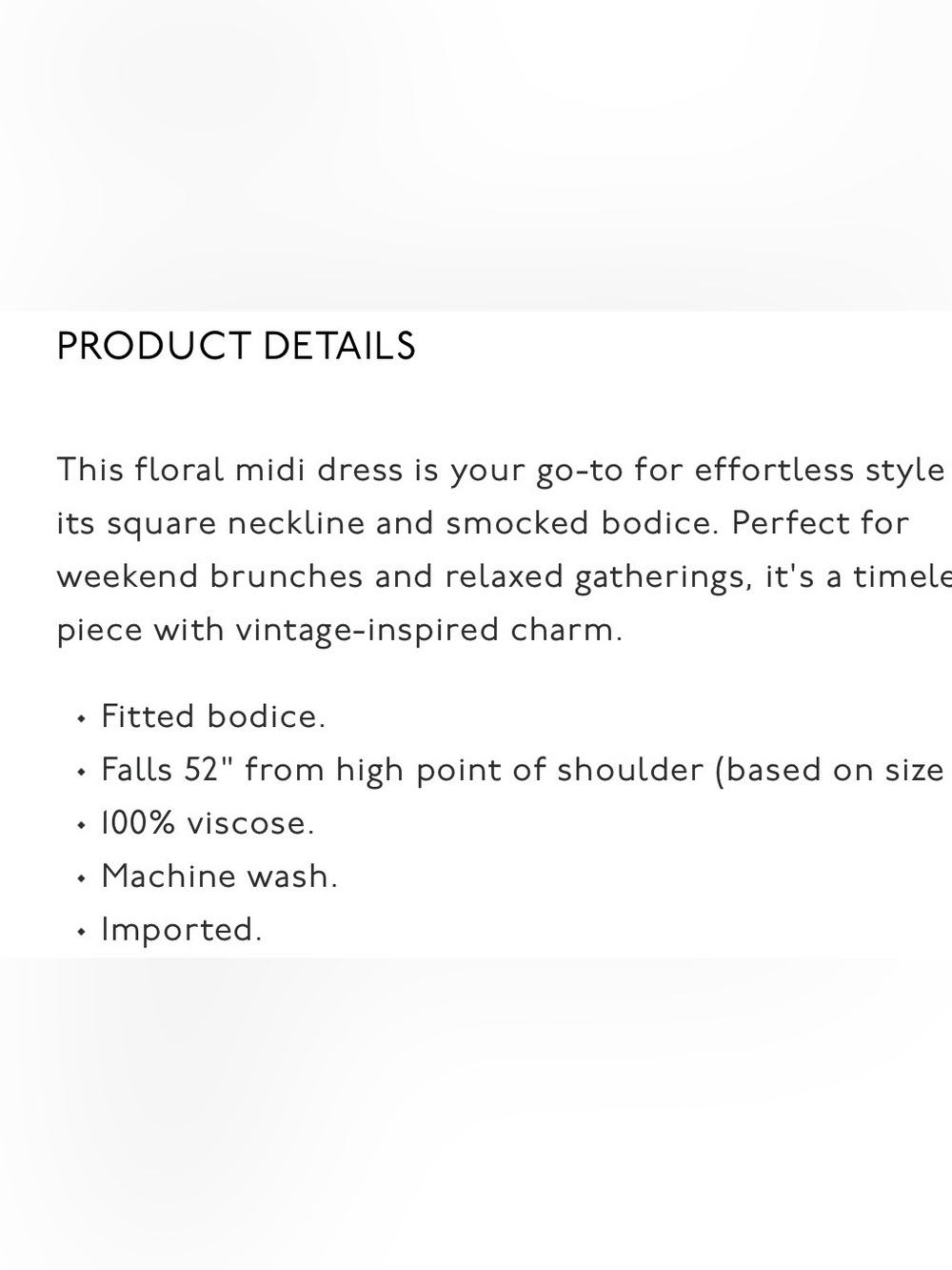 Madewell Black & White Tie Shoulder Midi Dress in Floral - Picture 6 of 7